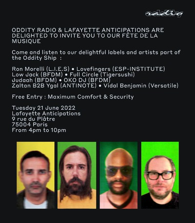 Oddity x Lafayette Anticipations - © Oddity Radio